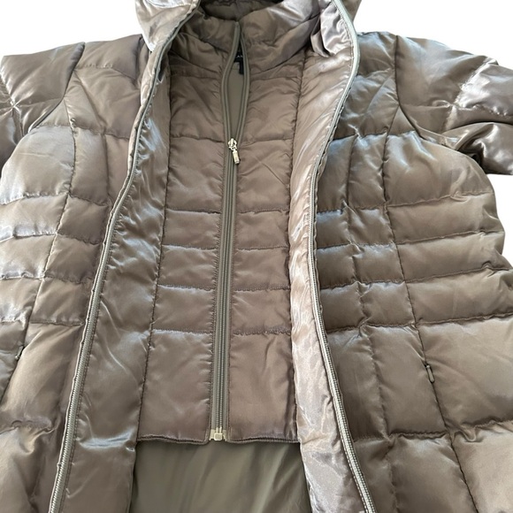 LANDS’ END SILVER GOOSE DOWN JACKET SIZE LARGE 14/16 - Picture 4 of 15